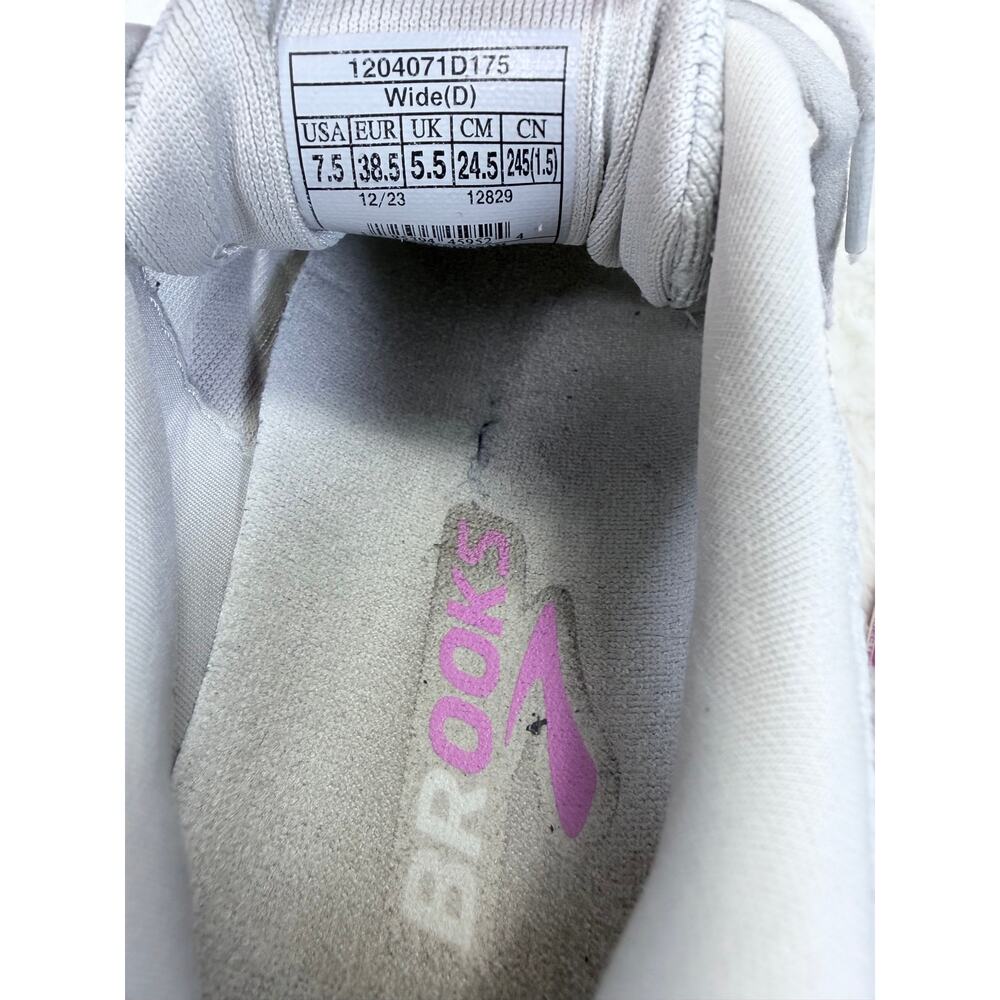 Brooks Ghost 16 Womens Running Shoes Gray Purple Size 7.5 D Wide - Picture 10 of 10